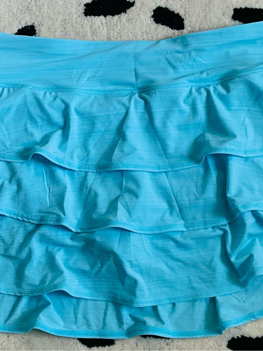 Ideology Aqua Blue Ruffle Skort